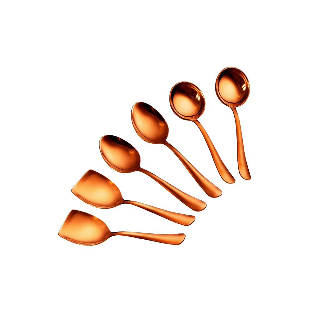 AXIOM Stainless Steel Premium Serving Set Rose Gold | Pack Of 6