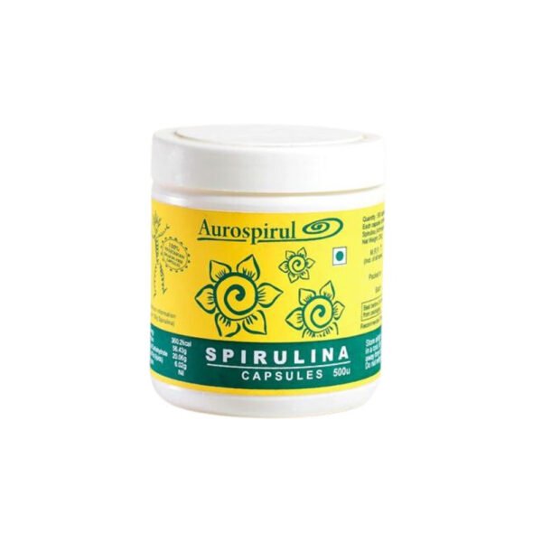 Aurospirul Organic Spirulina Capsulses 500 Units (Pack of 1)