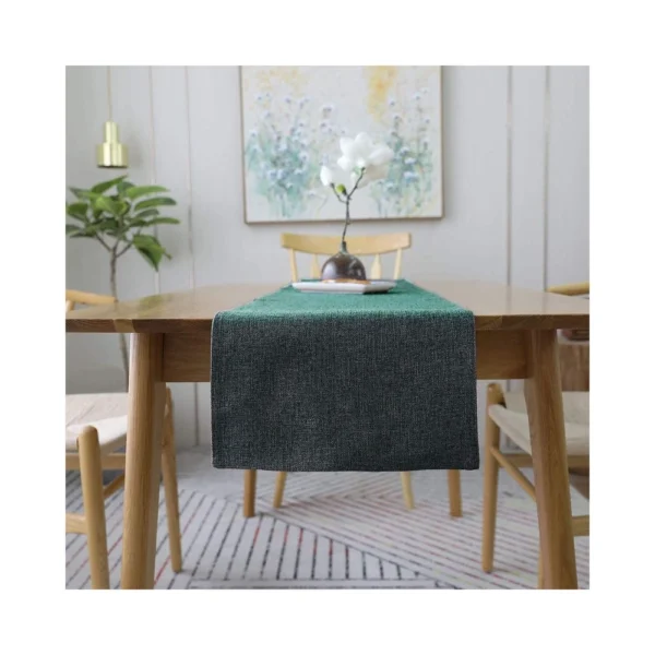 Casa-Nest Jute Table Runner with Backing Heat Resistant Dining Table Runner - Image 2