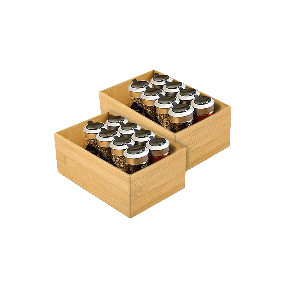 Rectangular Bamboo Organizer Drawer