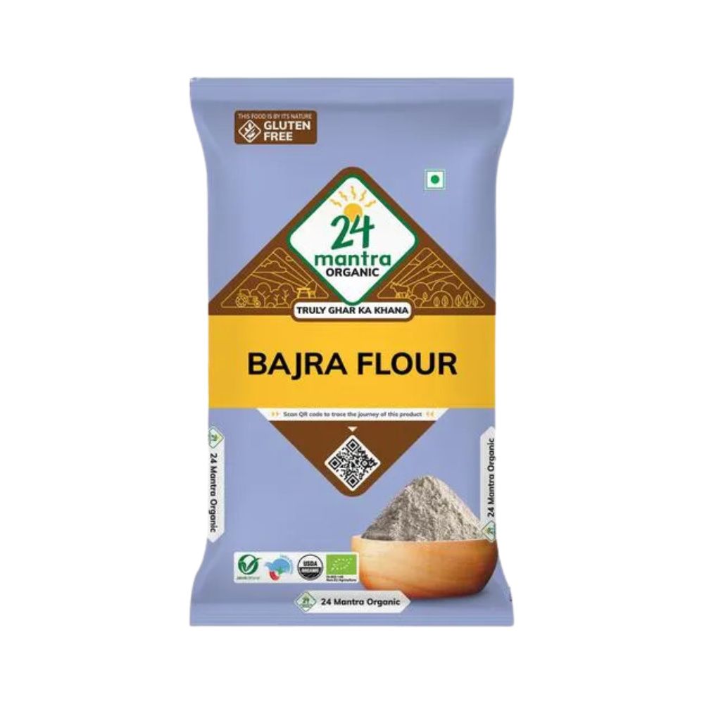 24 Mantra Organic Bajra Flour | 500 GM