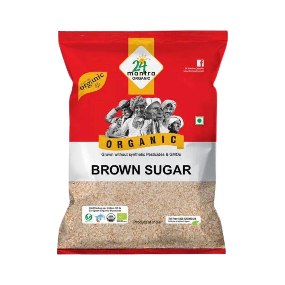 24 Mantra Organic Brown Sugar | 500 GM