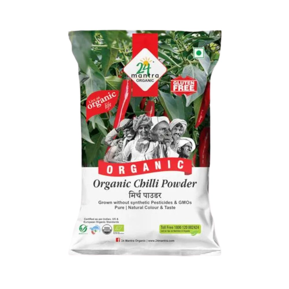 24 Mantra Organic Red Chilli Powder | 100 GM