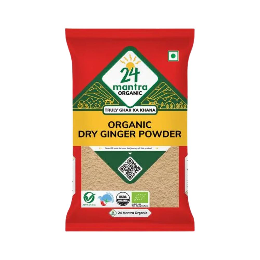 24 Mantra Organic Dry Ginger Powder | 50 g