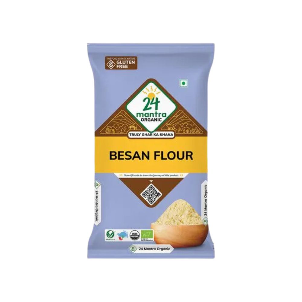 24 Mantra Organic Flour – Besan | 500 GM