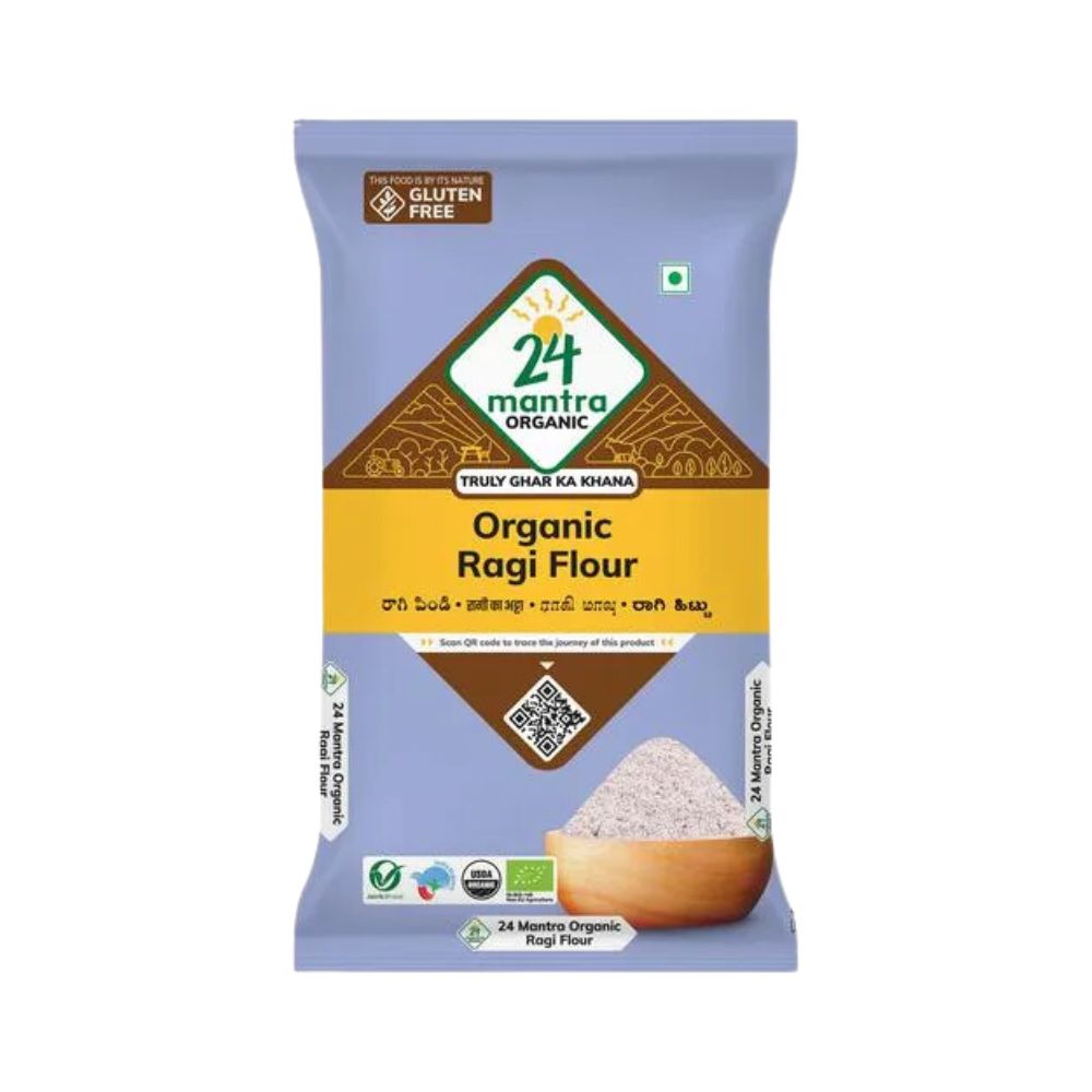 24 Mantra Organic – Ragi Flour | 500 GM