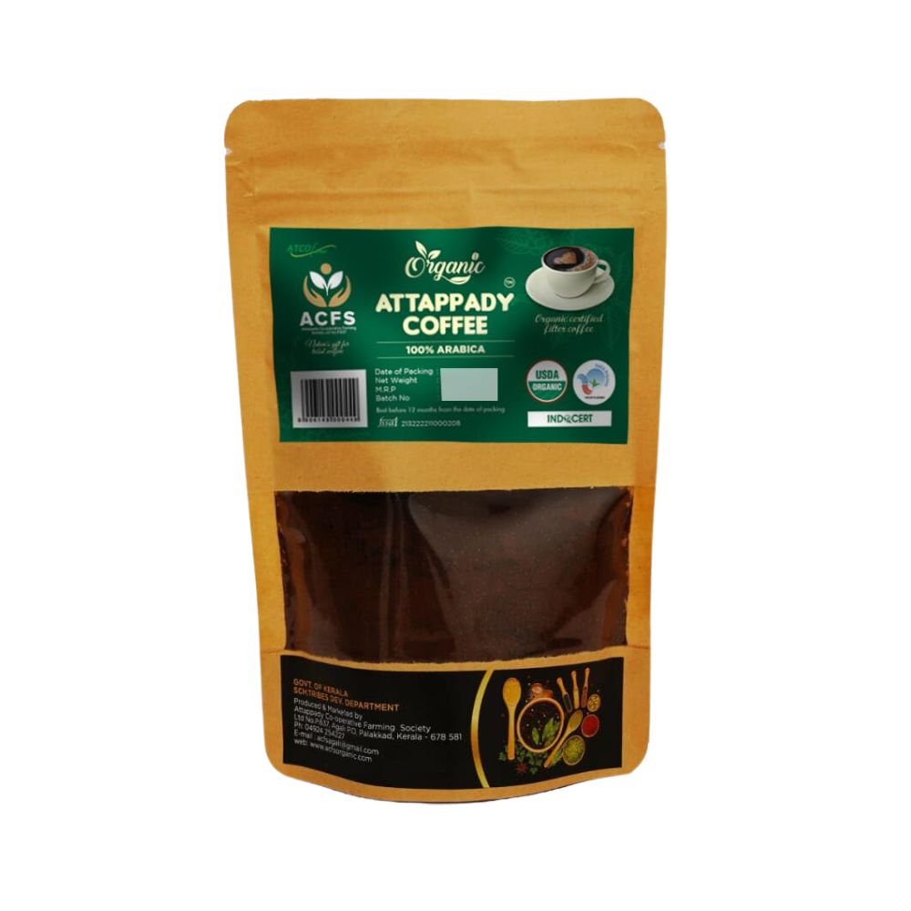 Organic Attappady Coffee Pure from Premium Arabica Blend