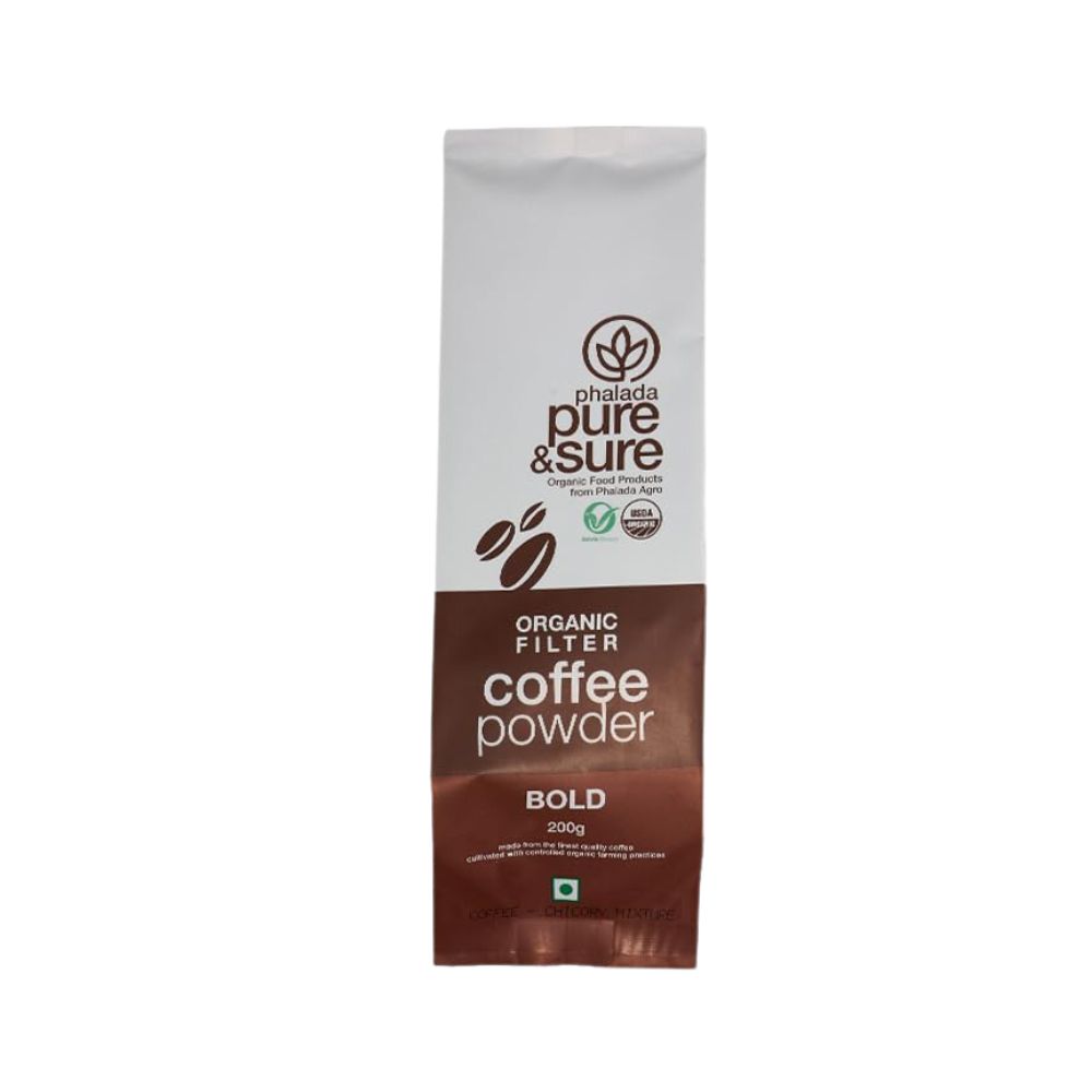 Pure & Sure Organic Filter Coffee Powder Bold | 200 GM