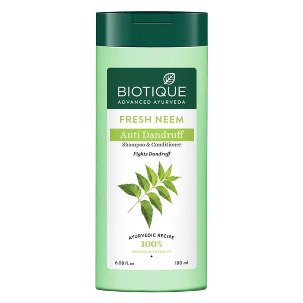 Biotique Fresh Neem Anti Dandruff Shampoo and Conditioner 180ml