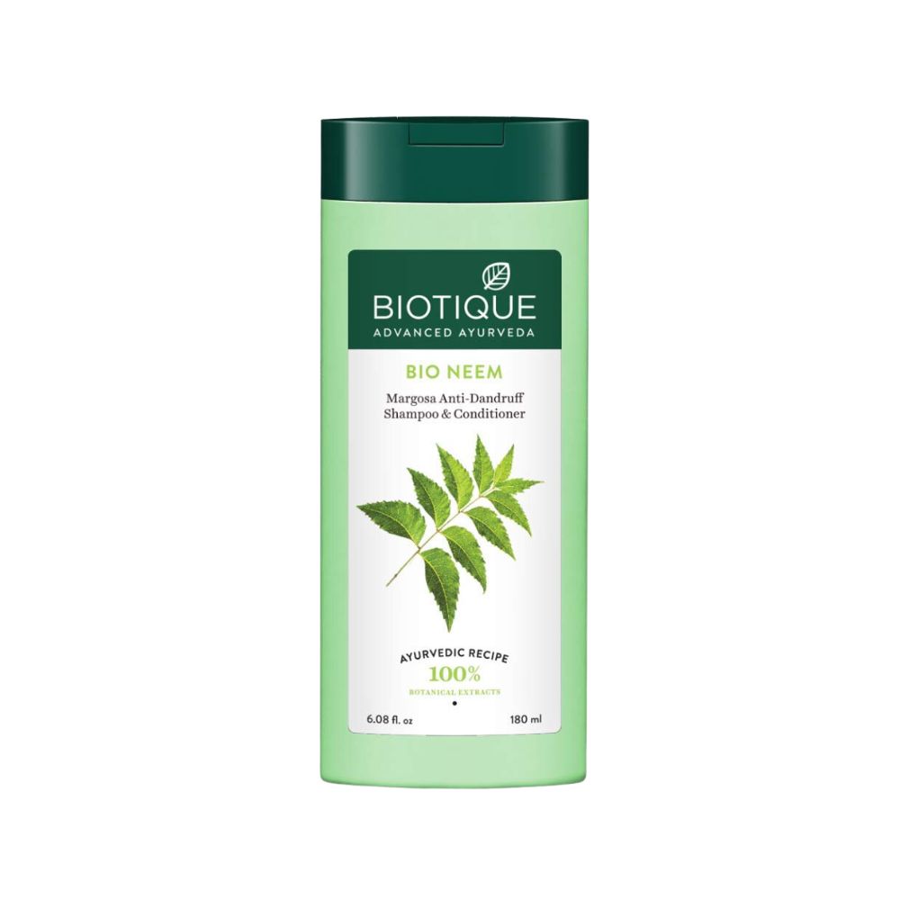 Biotique Fresh Neem Anti Dandruff Shampoo and Conditioner | 180 ml