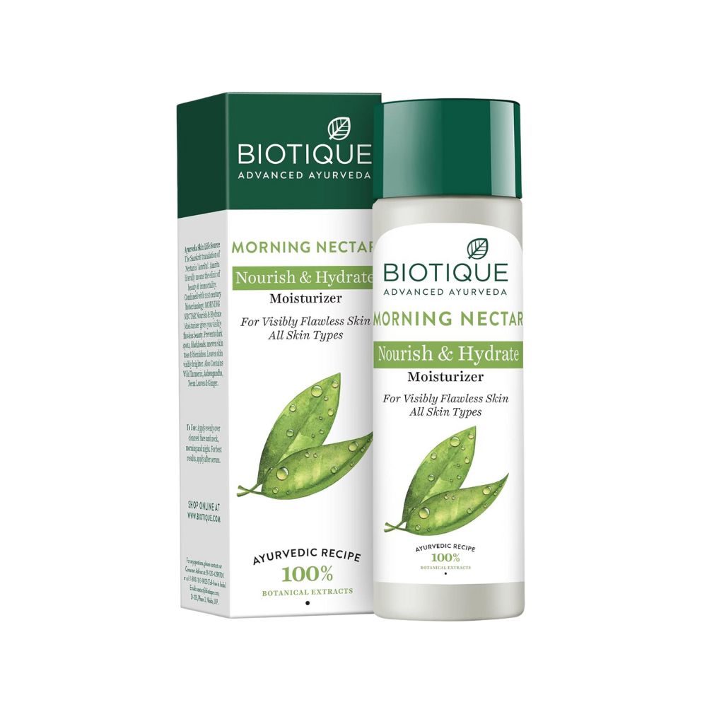 Biotique Organic Morning Nectar Flawless Skin Moisturizer Lotion | 120 ml