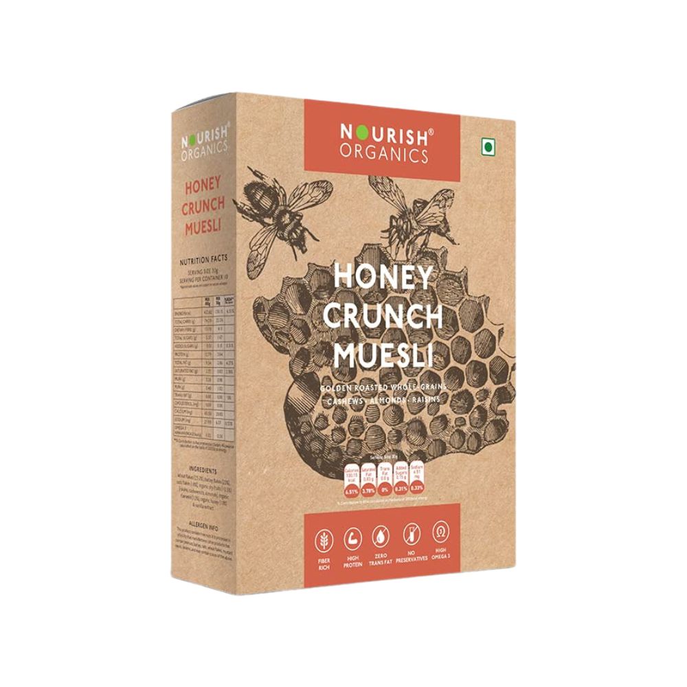 Nourish Organics Honey Crunch Muesli | 300 GM