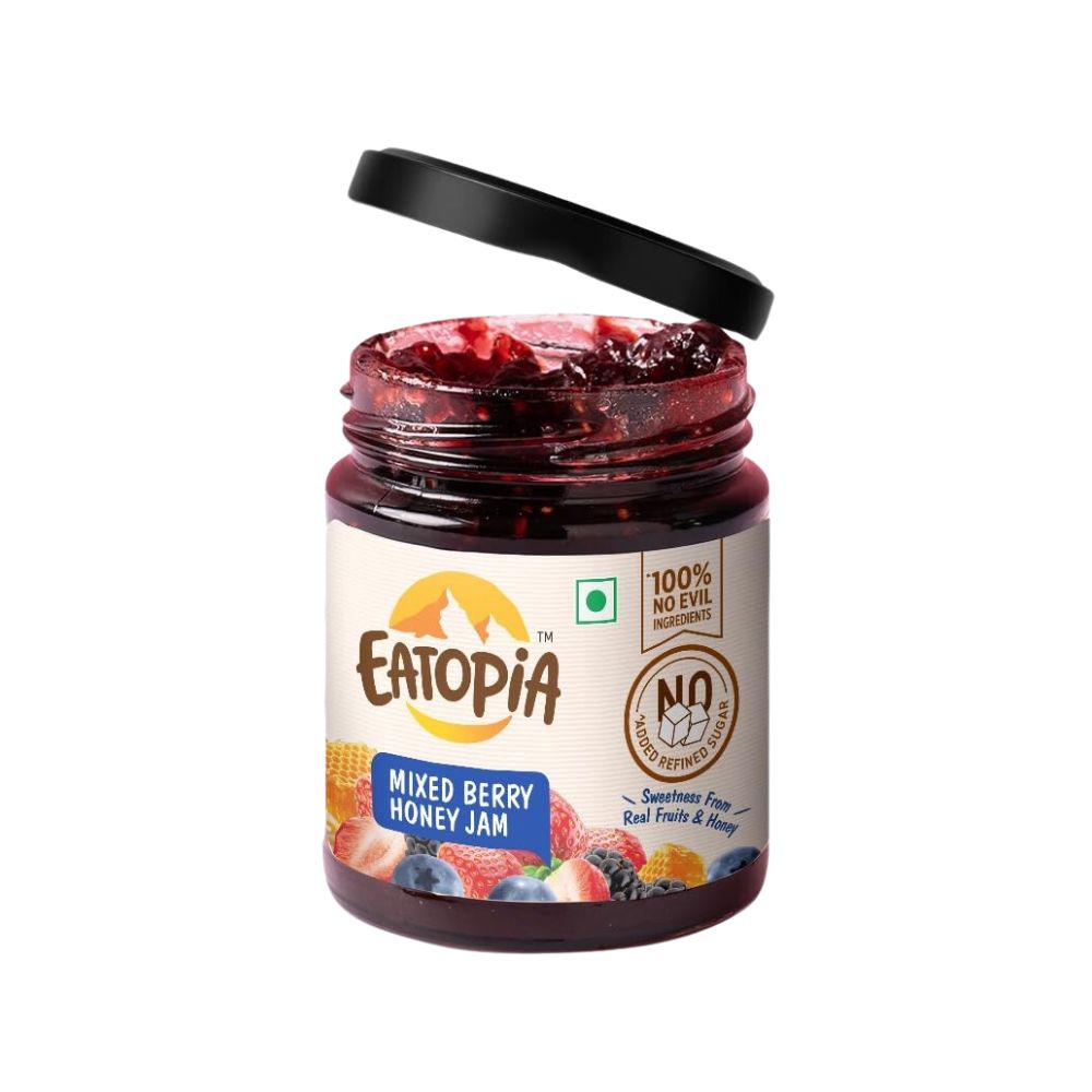 Eatopia Mixed Berry Honey Jam | 240 GM