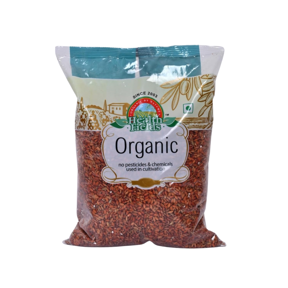 Health Fields Organic Red Rice | 1Kg | Lal Chawal, Natural Whole Grain