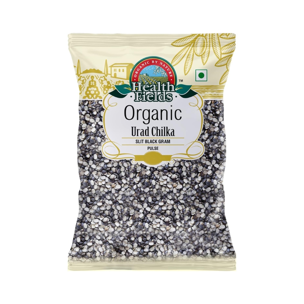 Health Fields Organic Urad Daal/Black Gram – Chilka | 1 KG