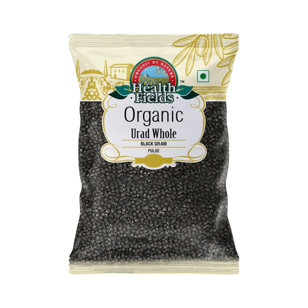 Health Fields Health Field Organic Urad Daal / Black Gram-Whole,500 Gm