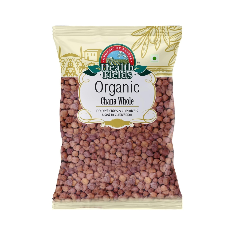 Health fields Organic Kala Chana Whole 2 Kg (2 Pack of 1 Kg)