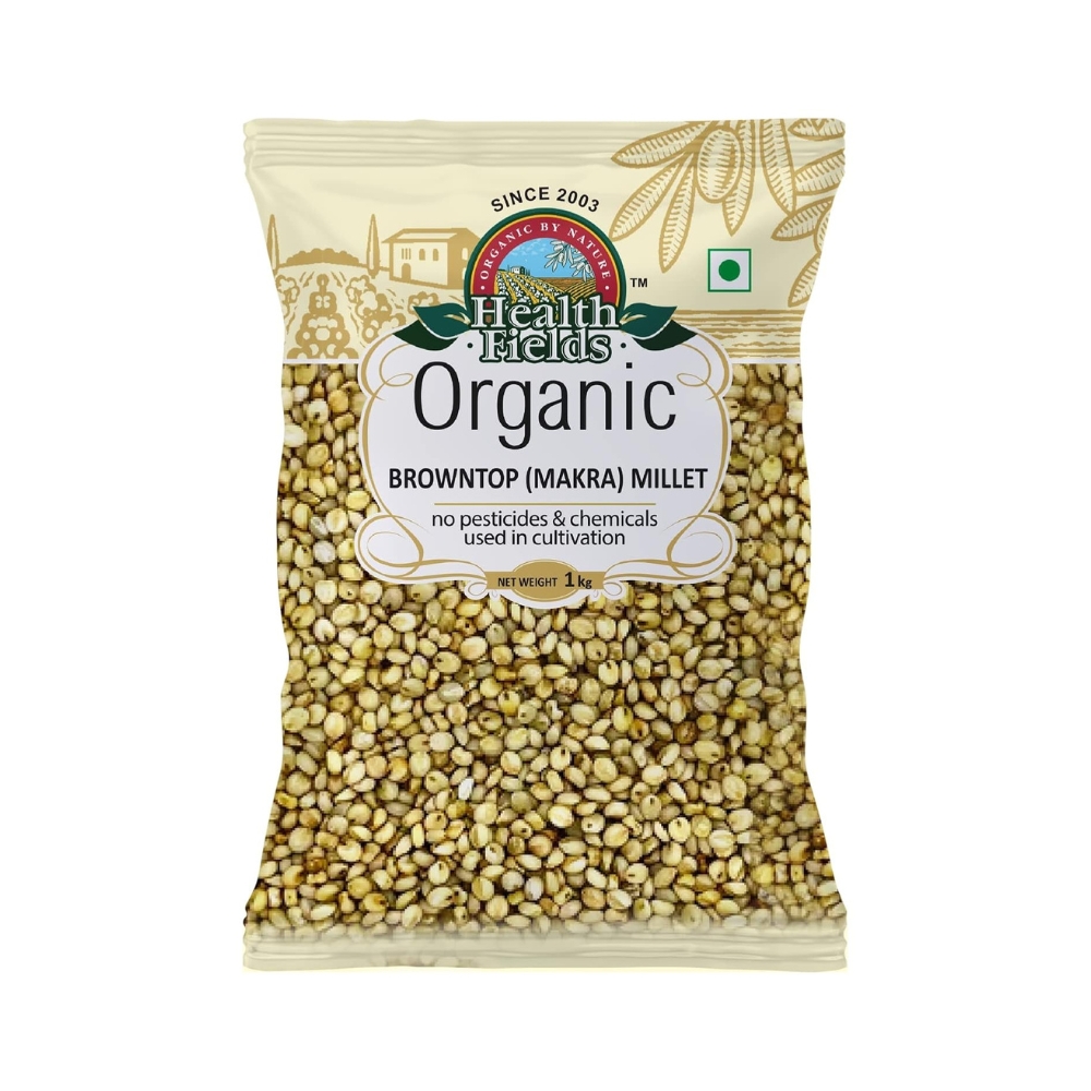 HealthFields Organic Browntop Millet (Makra Millet) – 1Kg