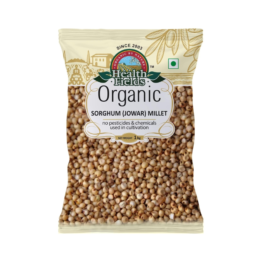 Healthfields Organic Sorghum Millet (Whole Jowar Seeds) | 1KG