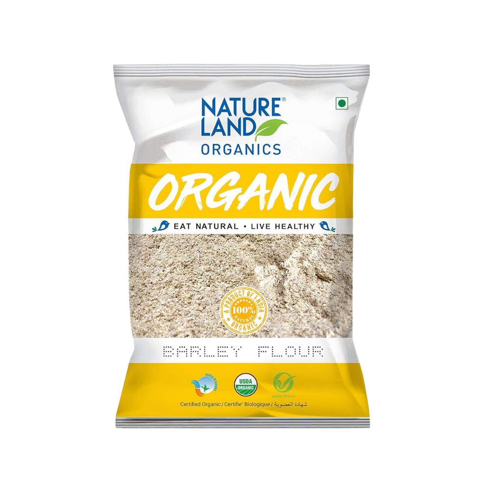 Natureland Organic Barley Flour / Jau Flour | 500 GM