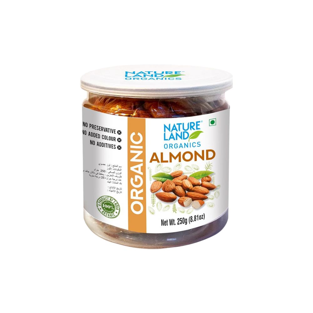 Natureland Organics Almonds | 250 g