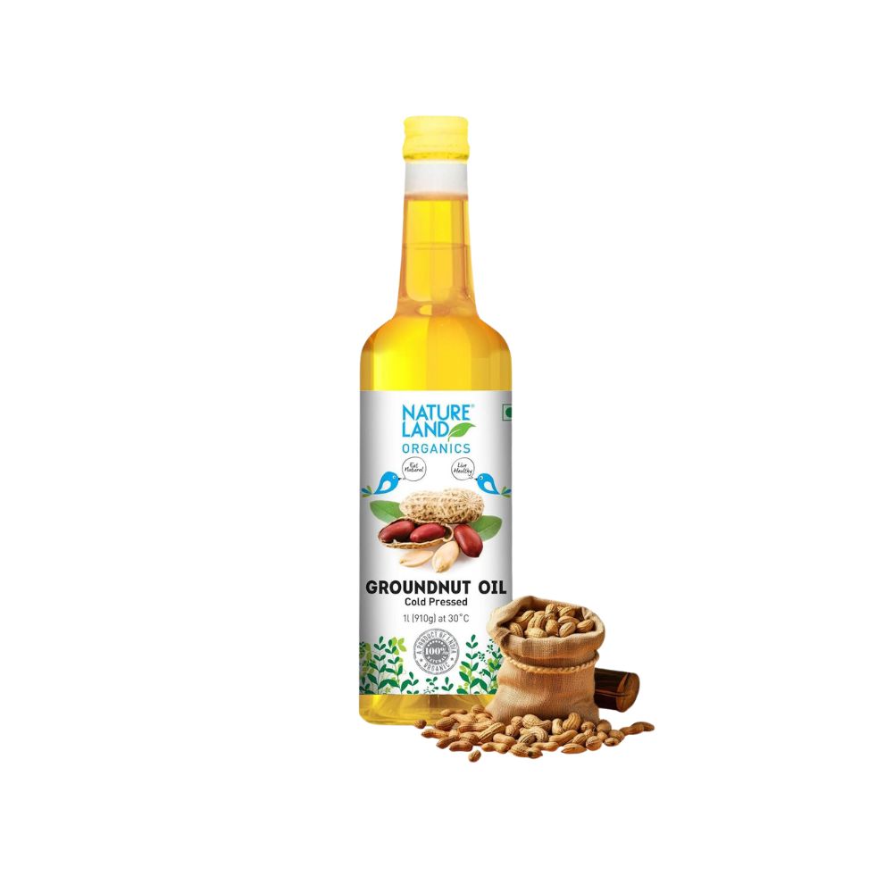 Natureland Organics Groundnut Oil / Peanut Oil | 1 LTR