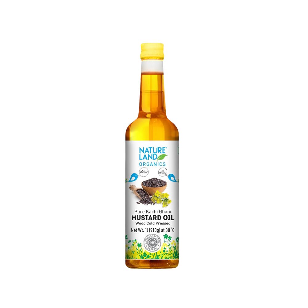 Natureland Organics Kachhi Ghani Pure Mustard Oil | 1 l