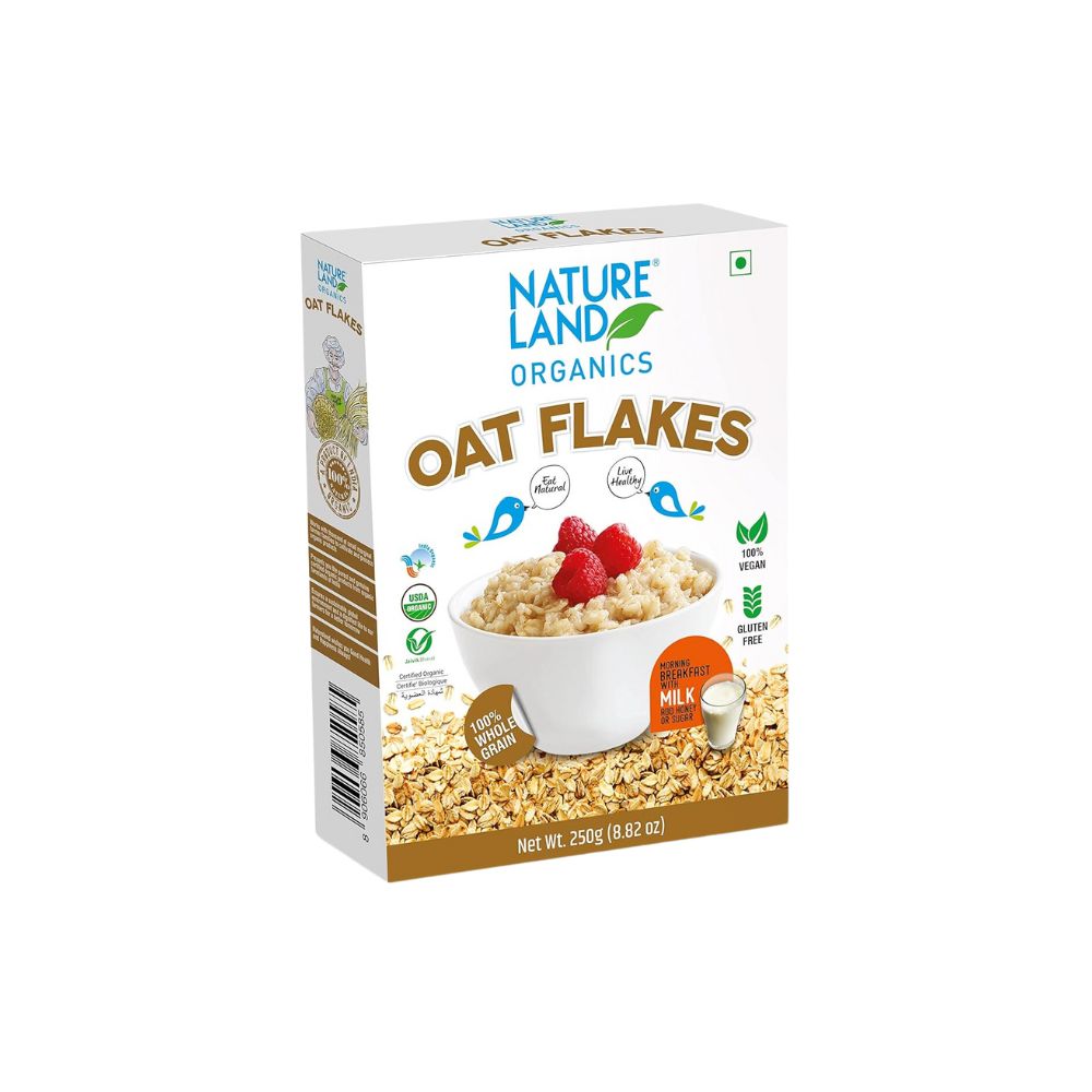 Natureland Organics Oat Flakes | 250 GM