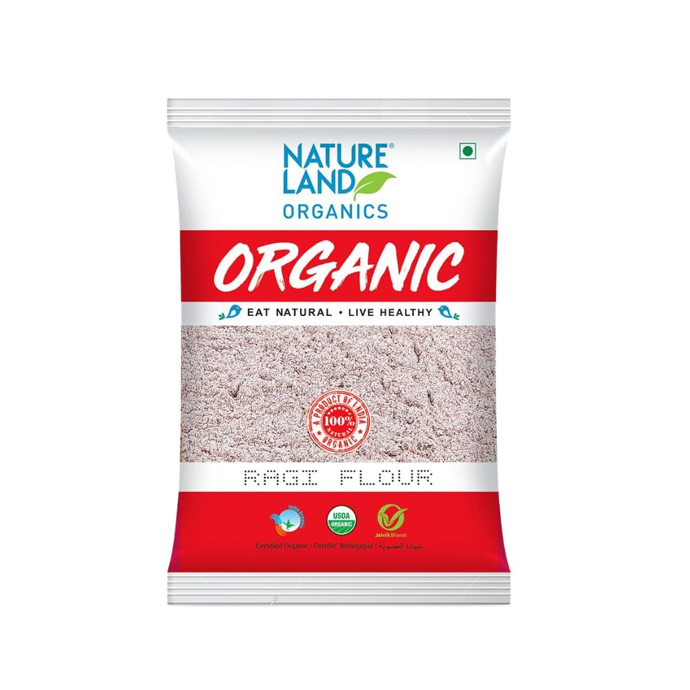 Natureland Organics Ragi Flour | 500 GM