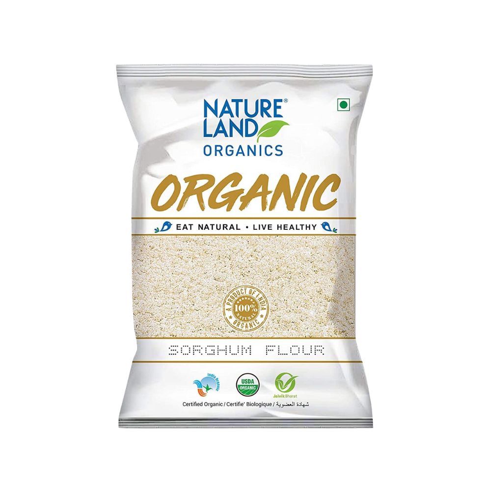 Natureland Organics Sorghum / Jowar Flour | 500 GM