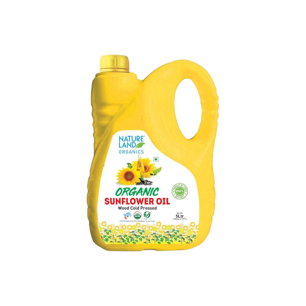 Natureland Organics Sunflower Oil | 5 LTR