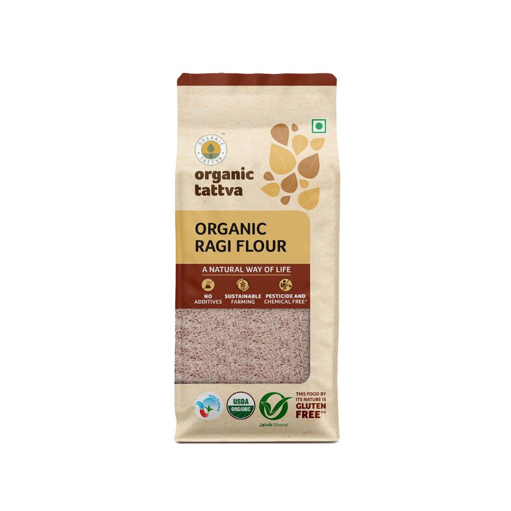 Organic Tattva Organic Ragi Flour | 500 GM