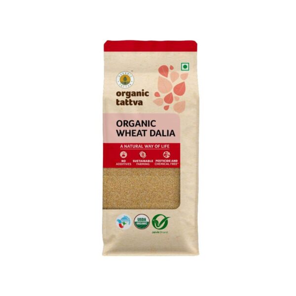 Organic Tattva Organic Wheat Dalia/Daliya | 500 g