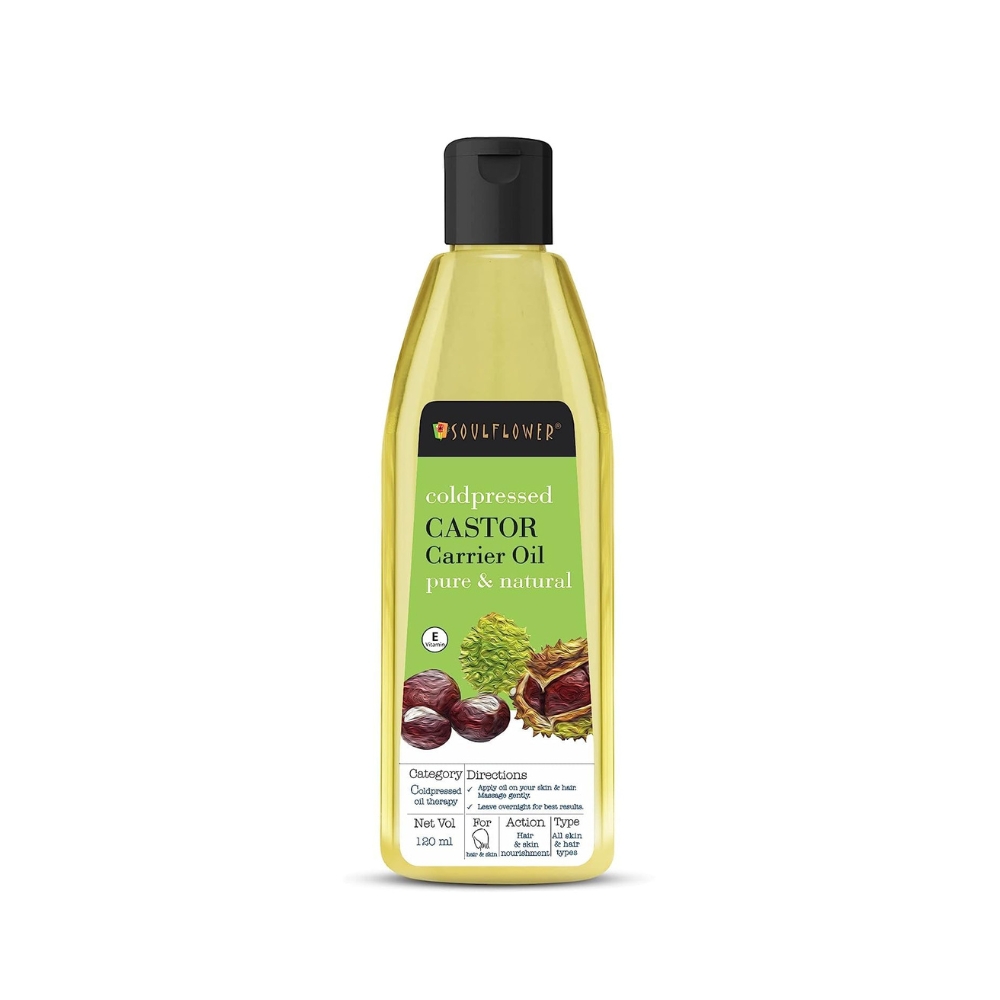 Soulflower Organic Castor Oil For Hair Growth | 120ML