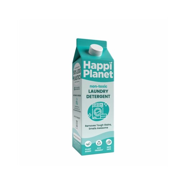 Happi Planet | Organic Laundry Liquid Detergent ,  Front Load & Top Load | 1 l