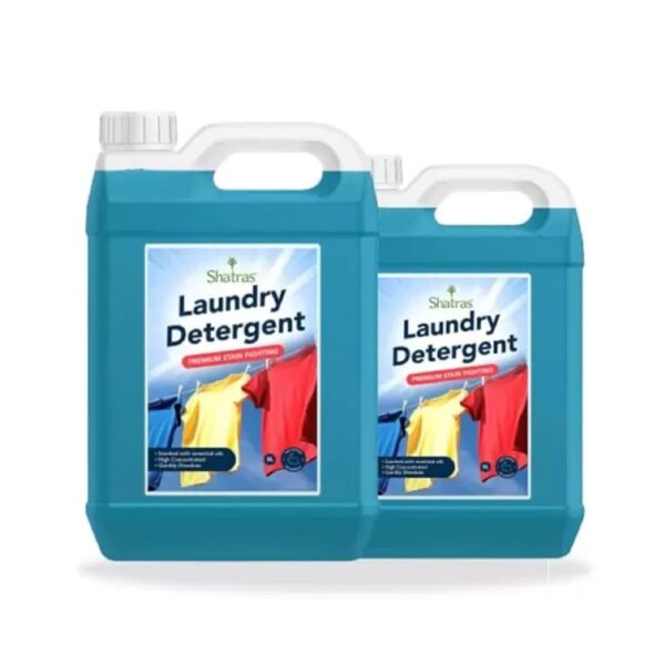 Shatras 2X Power Low Foam Lavender Laundry Liquid Detergent, Natural, Organic, Pack of 2 | 5 l