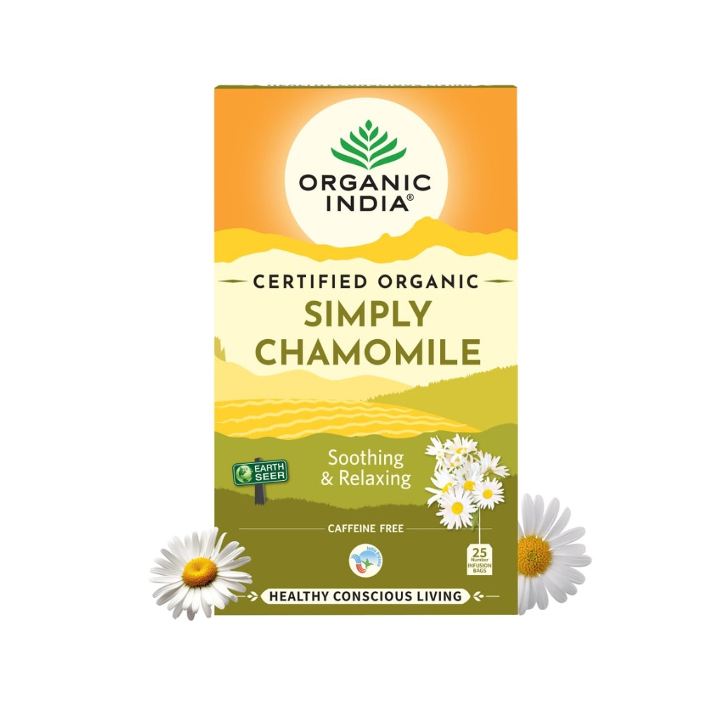 Organic India Simply Chamomile 25 Tea bags | 80 g [Pack of 1]