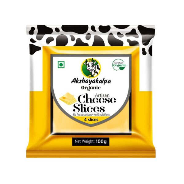 Akshayakalpa Organic Artisanal Cheese Slices | 100 g