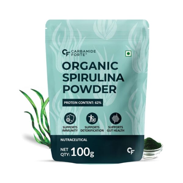 Carbamide Forte 100% Organic Spirulina Powder | 100Gm