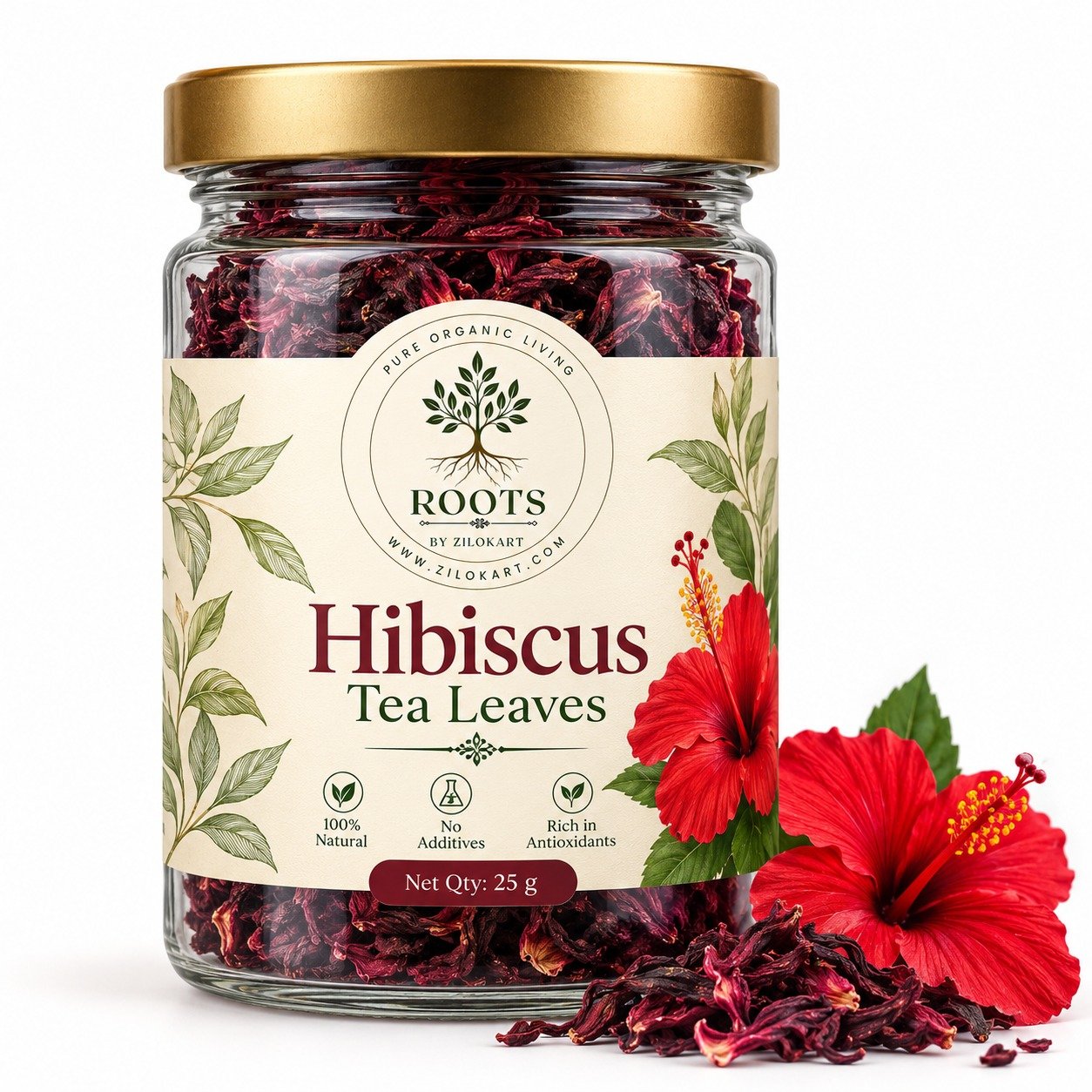 Hibiscus Tea Leaves 25 g – Roots by Zilokart