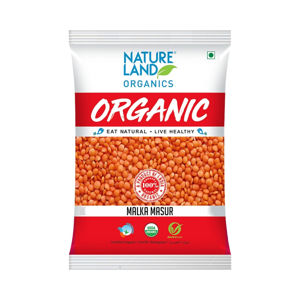 Natureland Organics Malka Masoor Dal | 1 KG