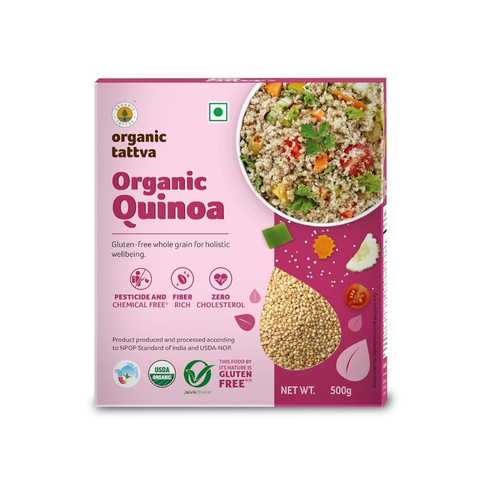 Nourish You Organic White Quinoa Seeds | 1 KG