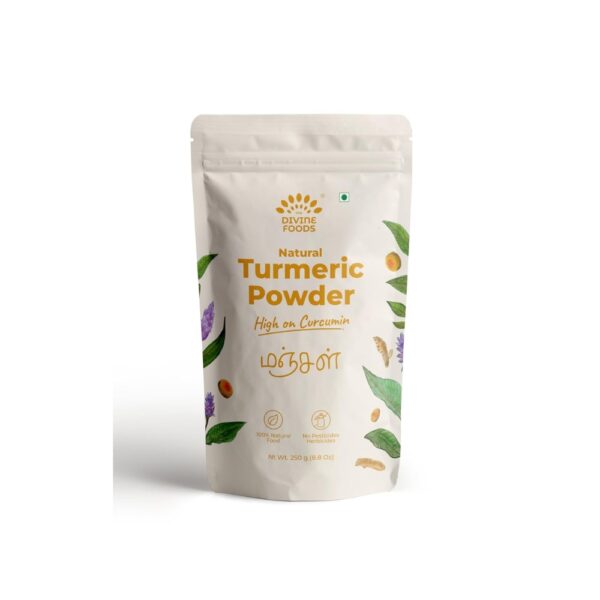 The Divine Foods Organic Turmeric Powder High Curcumin | 500 g