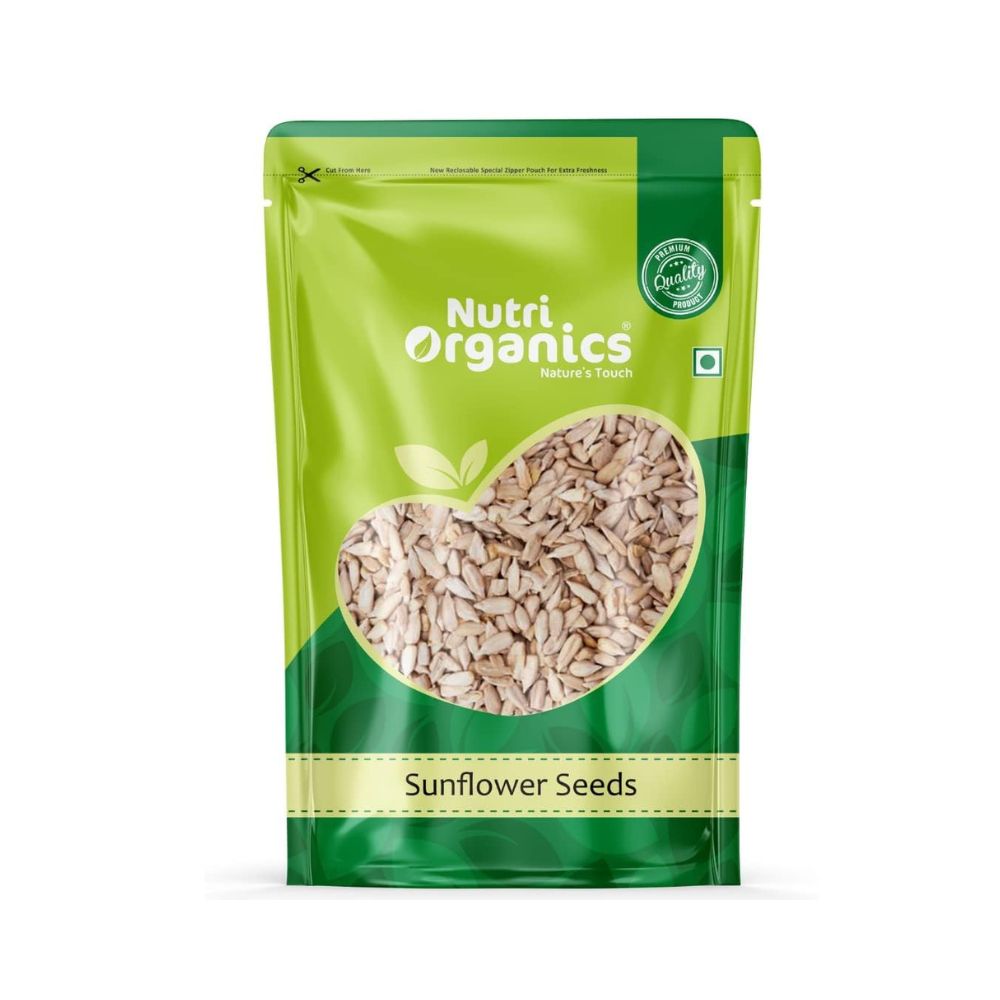 NutriOrganics Raw Sunflower Seeds | 500 Gm