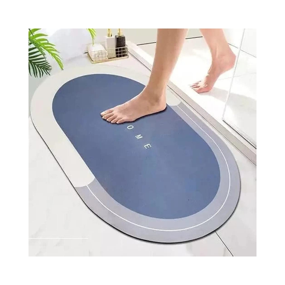 Kintota Rubber Bathroom, Oval Door Mat | 400 GM