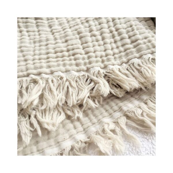 KyraHome Organic Muslin Cotton Throw Blanket | 454 g