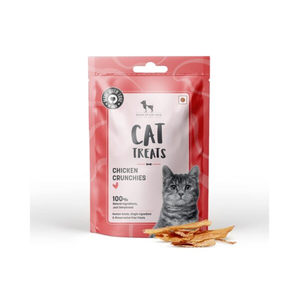 Heads Up For Tails Organic  Cat Dry Treats Chicken Bits  | 35 g