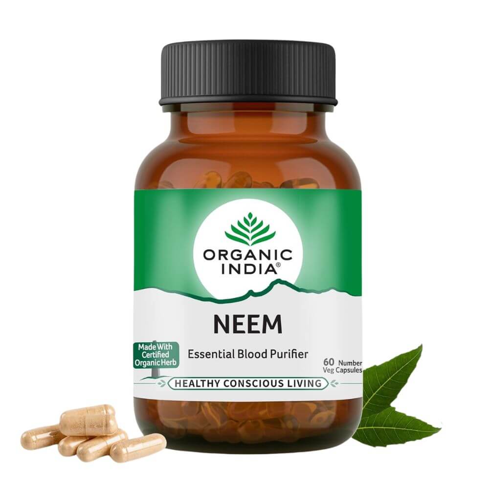 A TATA Product – Organic India Neem Blood Purifier | 60 Capsules