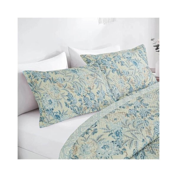 Bsb home All-Weather Embroidered 3 Pcs Comforter Set with Pillow Shams- Light Weight Bedspread/Duvet/Quilt - Double, 150 gsm | Multicolour | 1.08 kg - Image 3