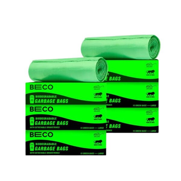 Beco Eco-Friendly Garbage Bags _ 90 Pcs _ Large- 24 x 32 Inches